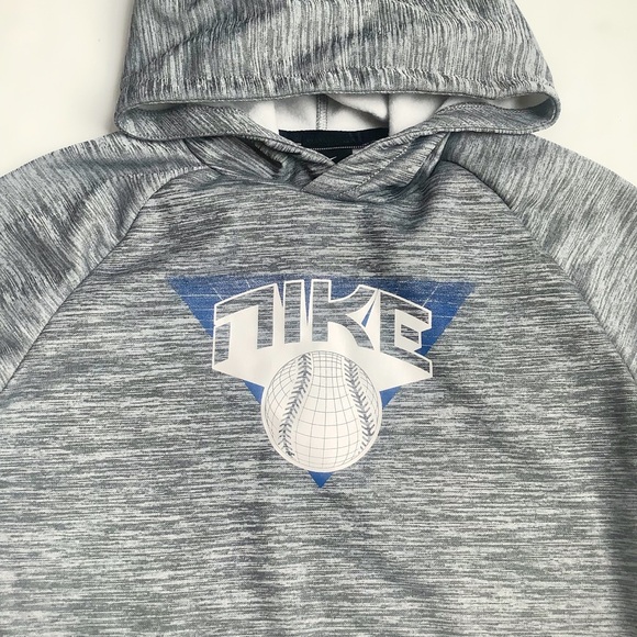 NWT Nike Gray Baseball Hoodie - Picture 2 of 4